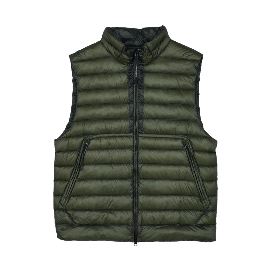 C.P. 컴퍼니 D.D. 쉘 퍼퍼 베스트 케이퍼스 그린 - 25FW(C.P. Company D.D. Shell Puffer Vest Capers Green - 25FW) - 1