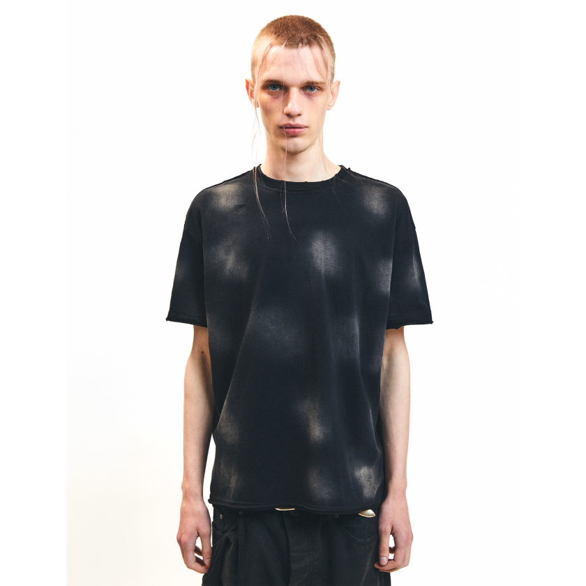 레어리티스 워시드 컷 티셔츠 워시드 블랙(Nine Rarities Washed Cut Tee Washed Black) - 3