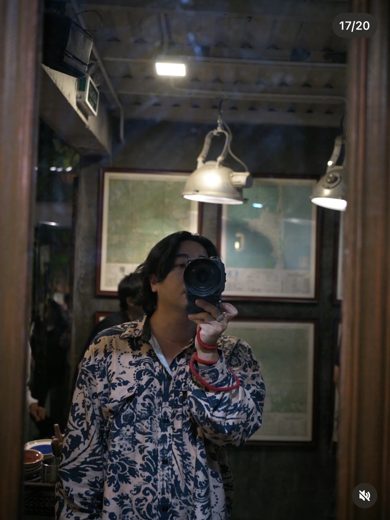 Our Legacy Borrowed Shirt Lowa Flannel Check Pink Grey, And Wander Oversized Cargo Short Pants Navy 착용 스타일 - 4