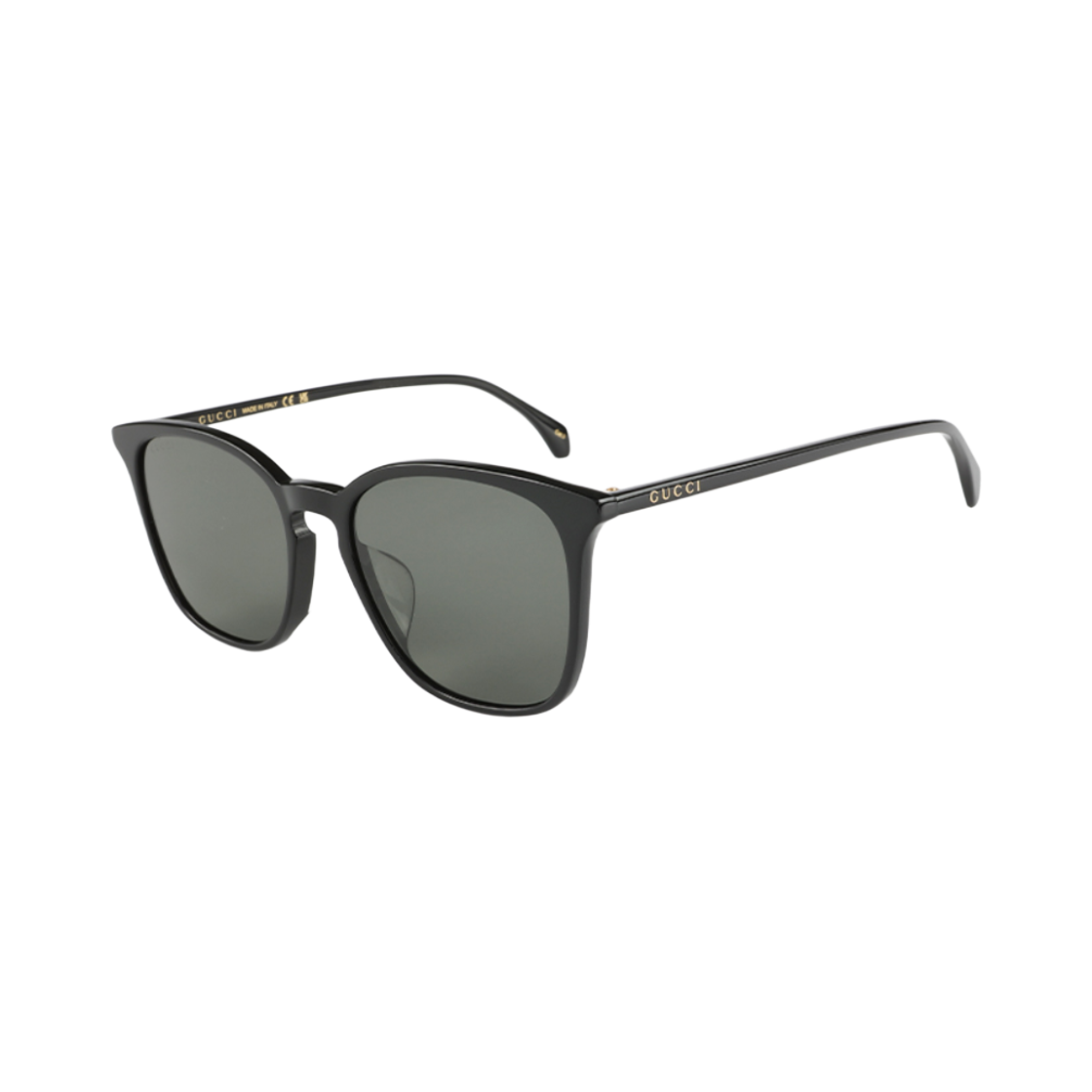 구찌 렉탱귤러 스퀘어 선글라스 블랙 그레이(Gucci Rectangular Square Sunglasses Black Grey) - 2