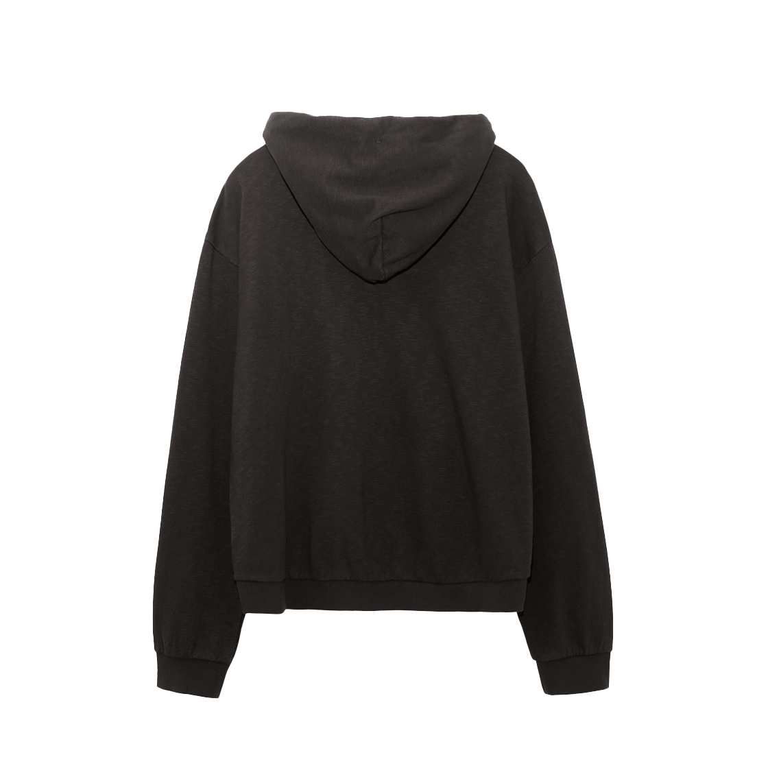 폴리테루 휴먼인덱스 휴먼 슬럽 싱글 집 후디 브라운(Polyteru Human Index Human Slub SIngle Zip Hoodie Brown) - 2