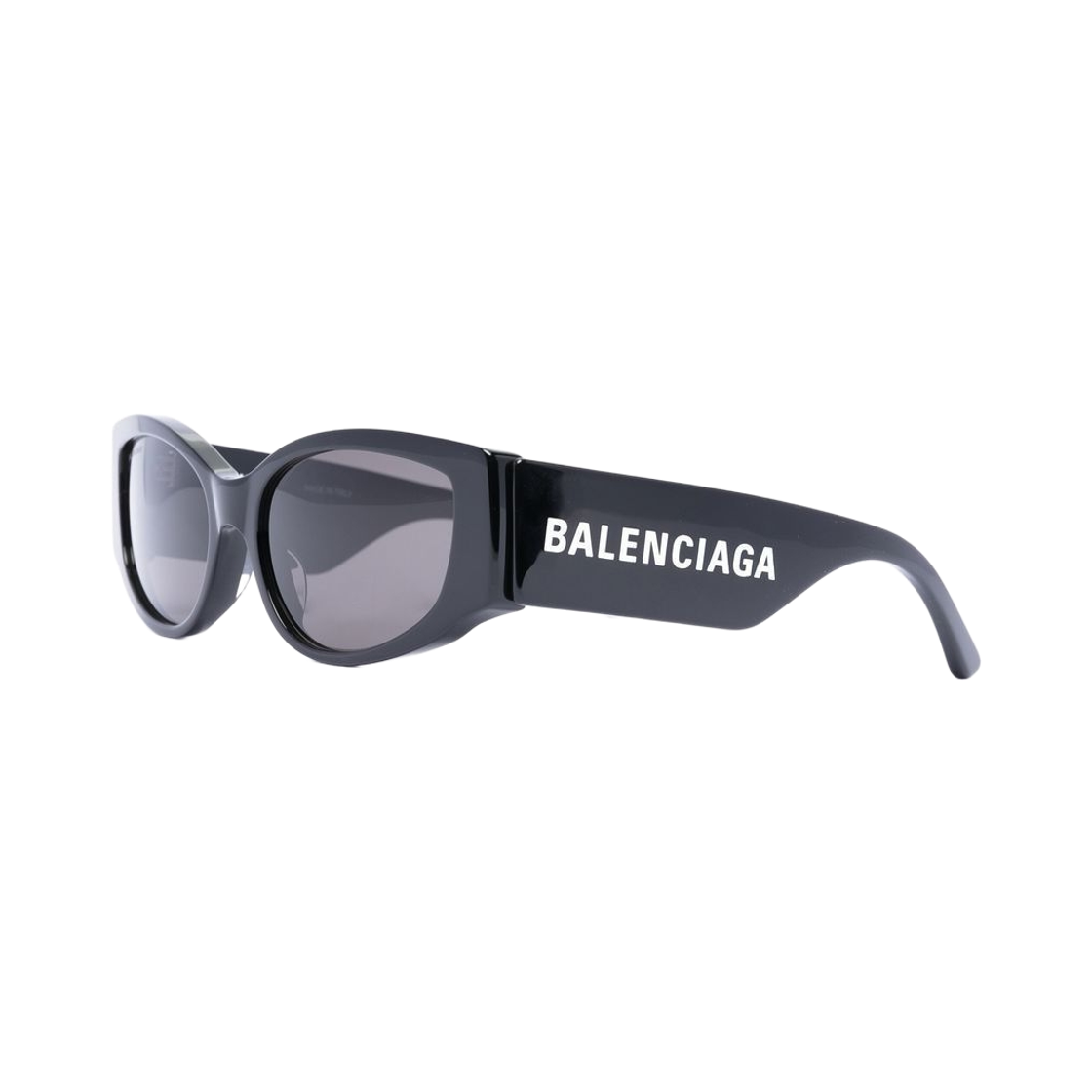 발렌시아가 로고 프린트 캣 아이 프레임 선글라스 블랙 그레이(Balenciaga Logo Print Cat Eye Frame Sunglasses Black Grey) - 2
