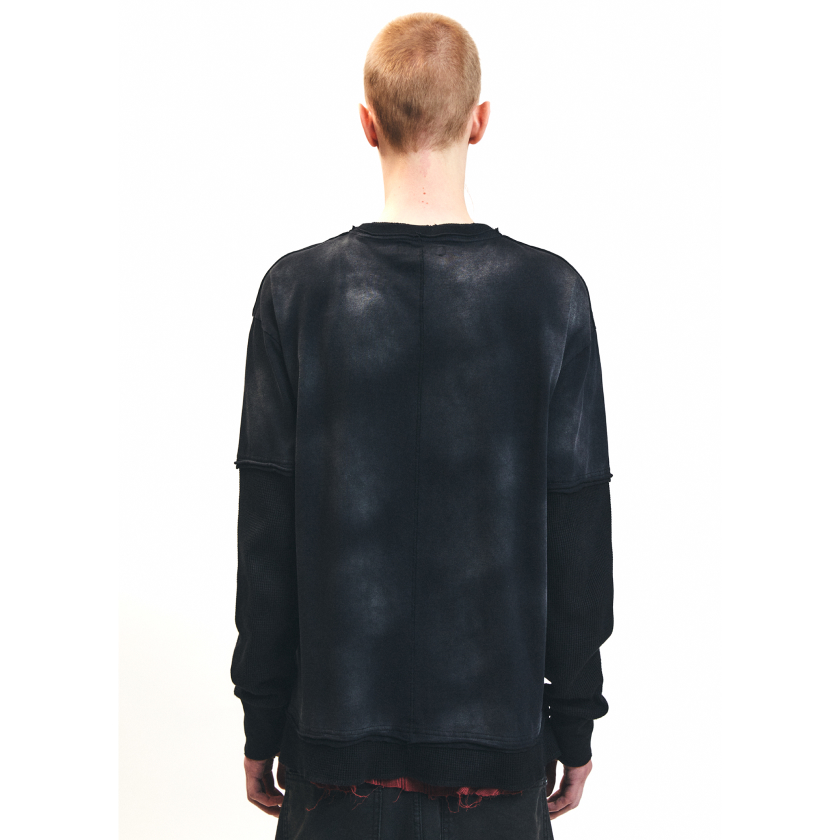 레어리티스 워시드 더블 레이어 롱슬리브 워시드 블랙(Nine Rarities Washed Double Layer LS Washed Black) - 4