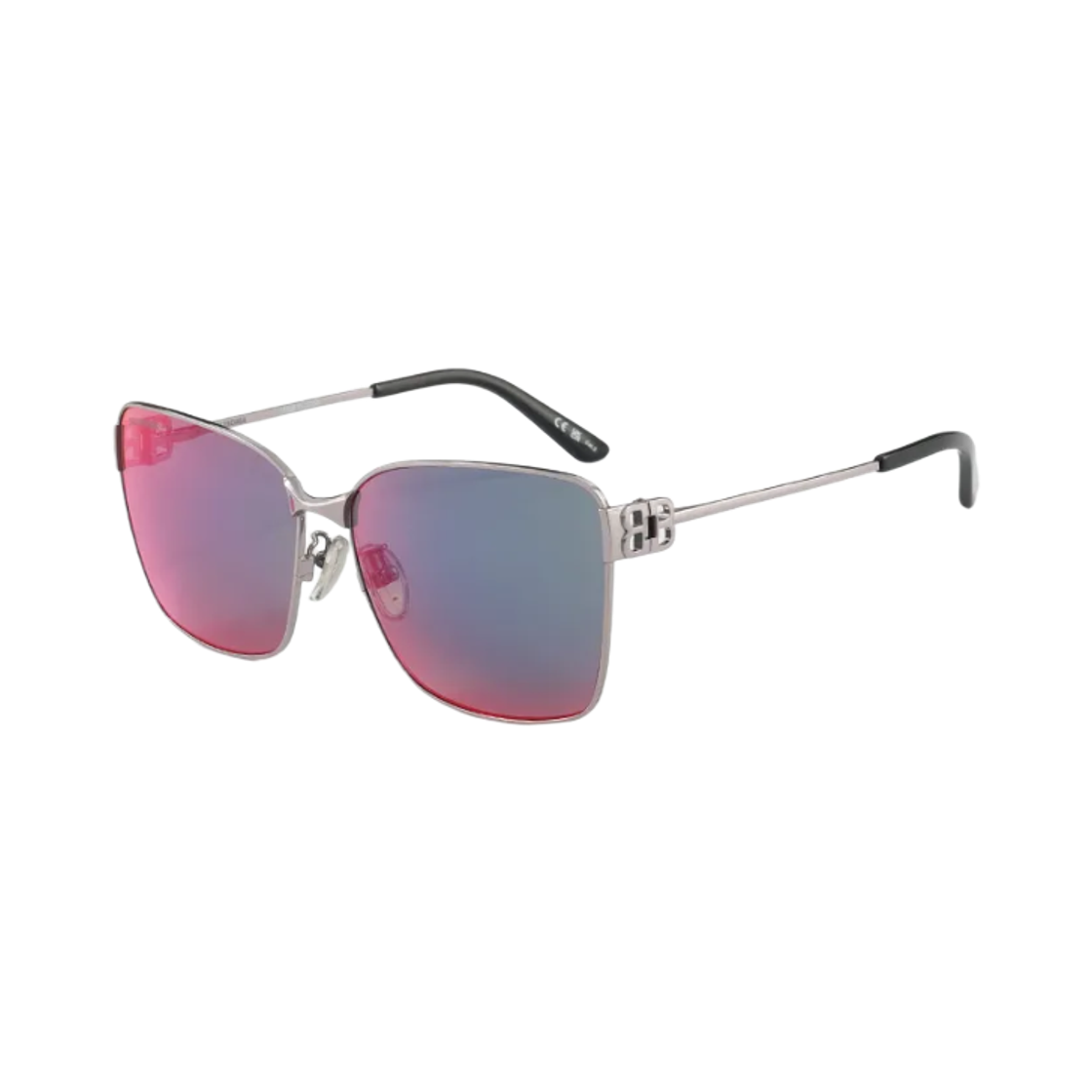 (W) 발렌시아가 렉탱귤러 스퀘어 선글라스 바이올렛((W) Balenciaga Rectangular Square Sunglasses Violet) - 2
