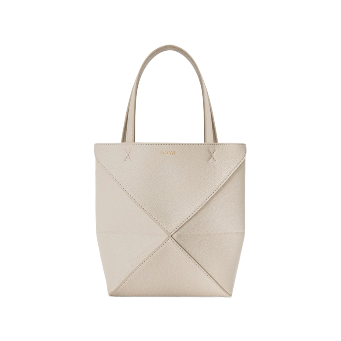 로에베 소프트 그레인드 카프스킨 미니 퍼즐 폴드 토트백 라이트 고스트(Loewe Mini Puzzle Fold Tote Bag in Soft Grained Calfskin Light Ghost)