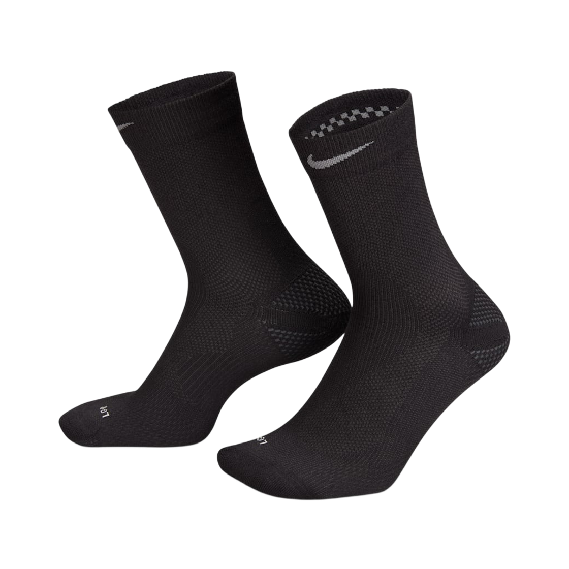 나이키 러닝 라이트웨이트 크루 삭스 블랙 다크 스모크 그레이 (국내 정식 발매 제품)