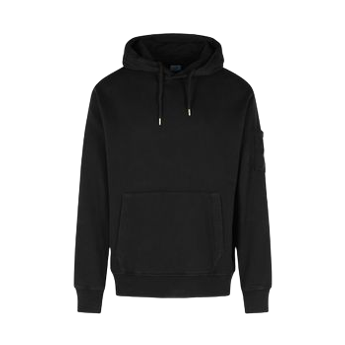 19CMSS719A006372G999 C.P. Company Brushed and Emerized Diagonal Fleece Hooded Lens Sweatshirt Black - 25FW