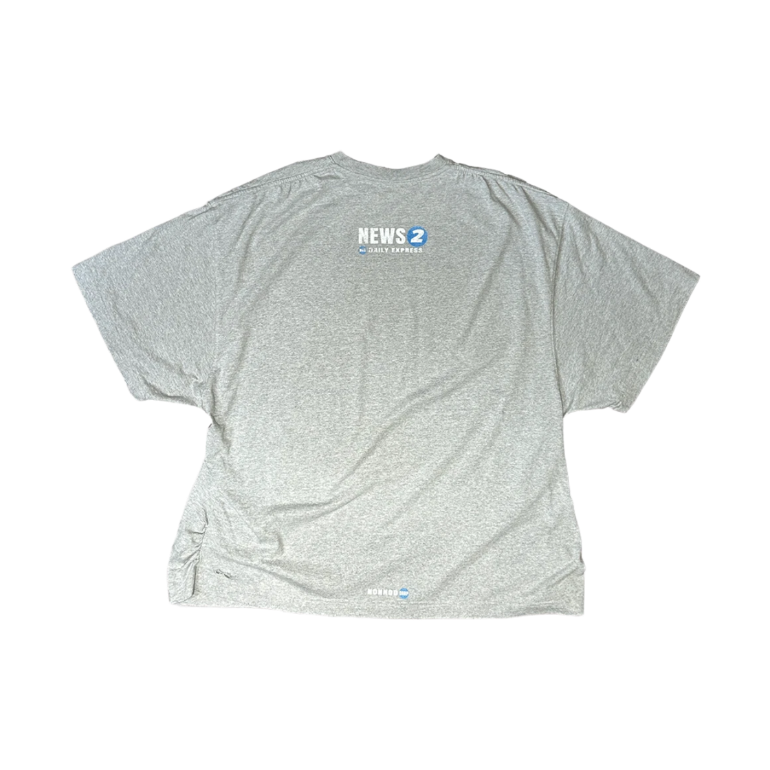 논노드 퍼커링 뉴스 티셔츠 빈티지 그레이(Nonnod Puckering News T-Shirt Vintage Grey) - 2