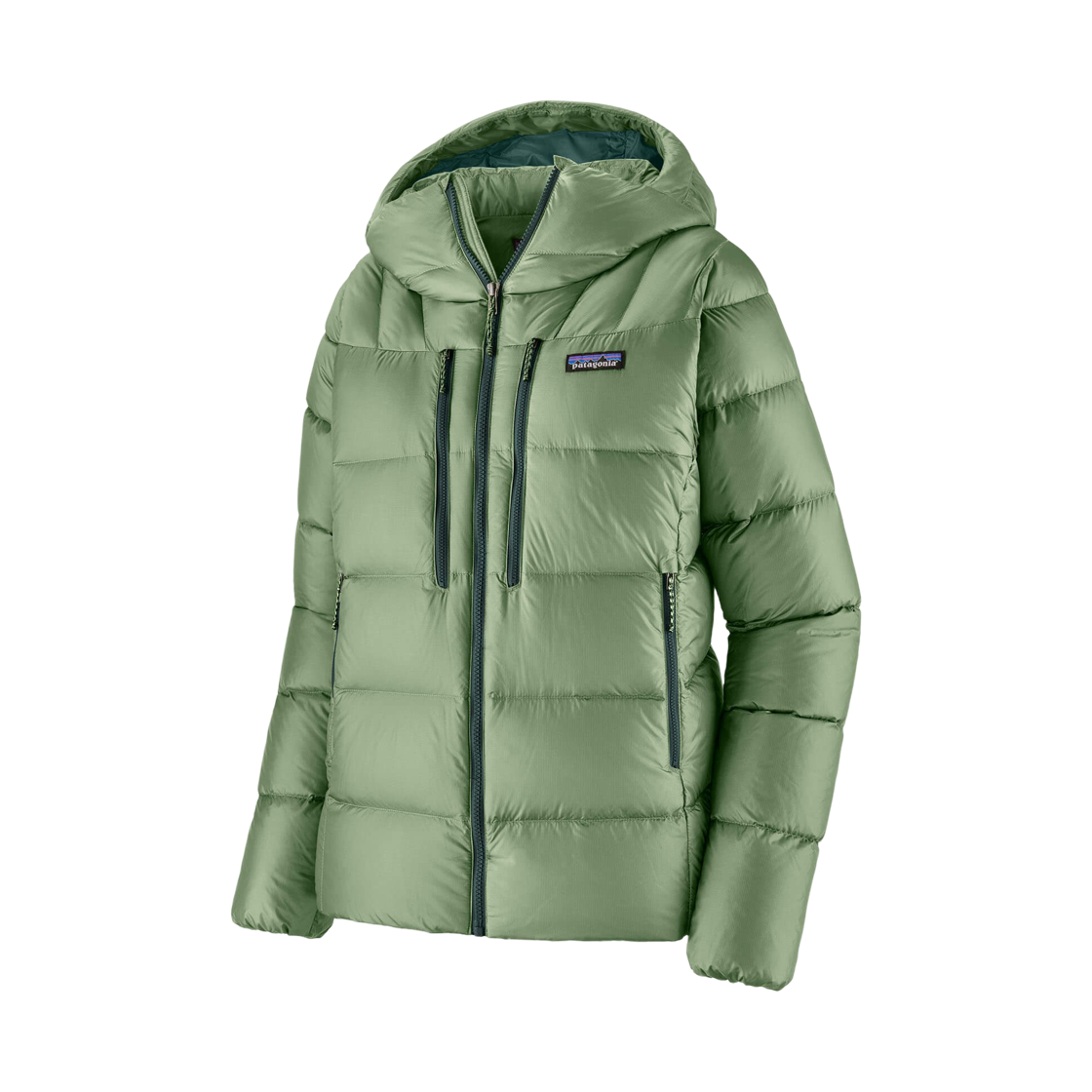 85505 (W) Patagonia Fitz Roy Down Hoody Ellwood Green