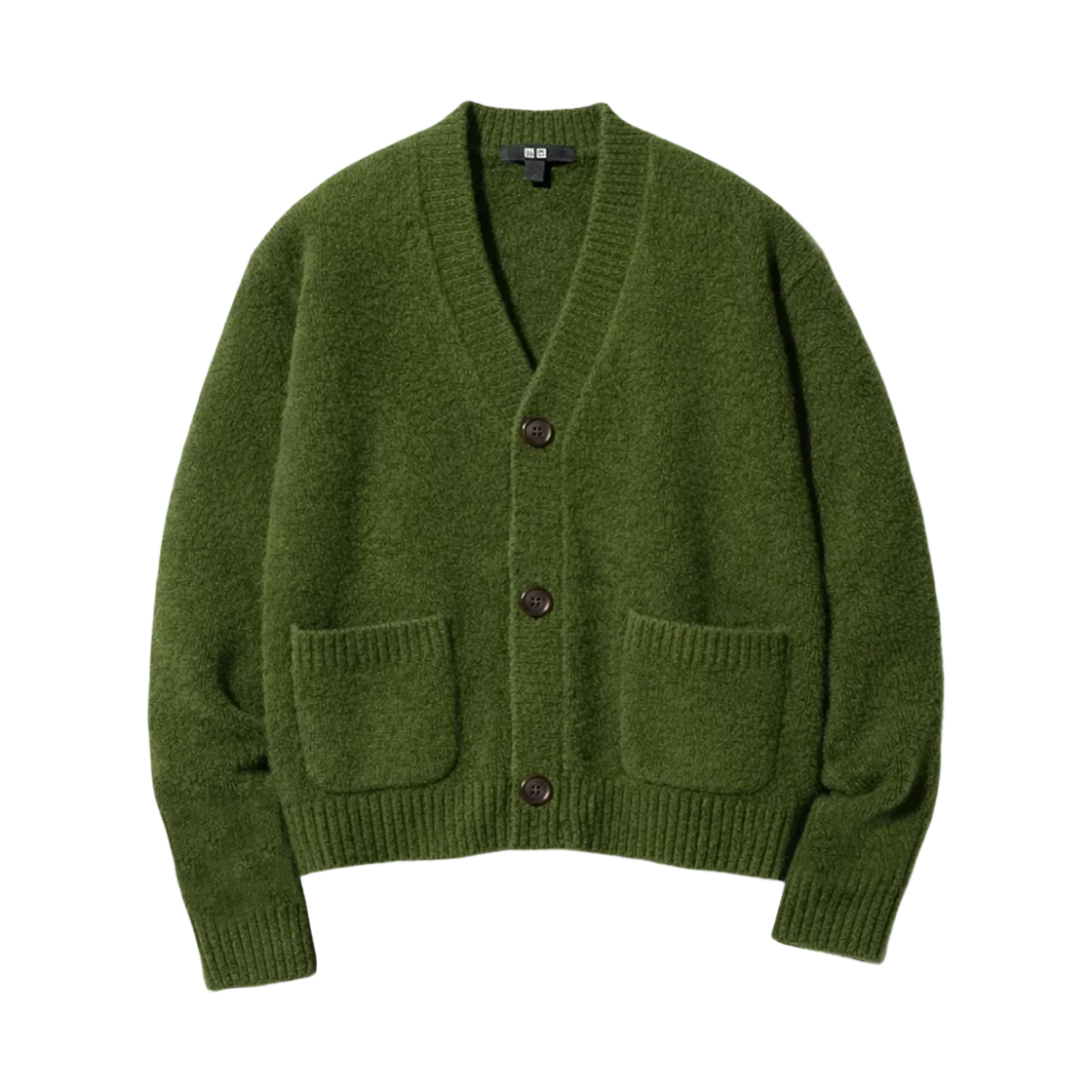 유니클로 수플레얀 숏 니트 가디건 올리브 - JP(Uniqlo Souffle Yarn Short Knit Cardigan Olive - JP) - 1