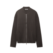 Polyteru Human Index Human Knit Zip Up Mocha Brown