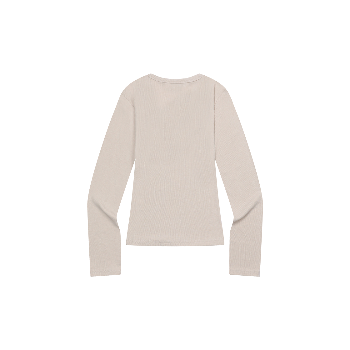 무센트 폰테사 슬림핏 브이넥 골지 티 (5컬러) 베이지(MUCENT Fontessa Slim Fit V-Neck T (5Color) Beige) - 2