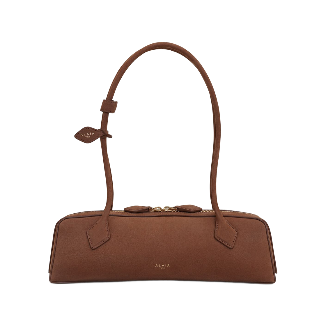 AA1S06033CA214-731 Alaia Le Teckel Medium Leather Shoulder Bag Brown