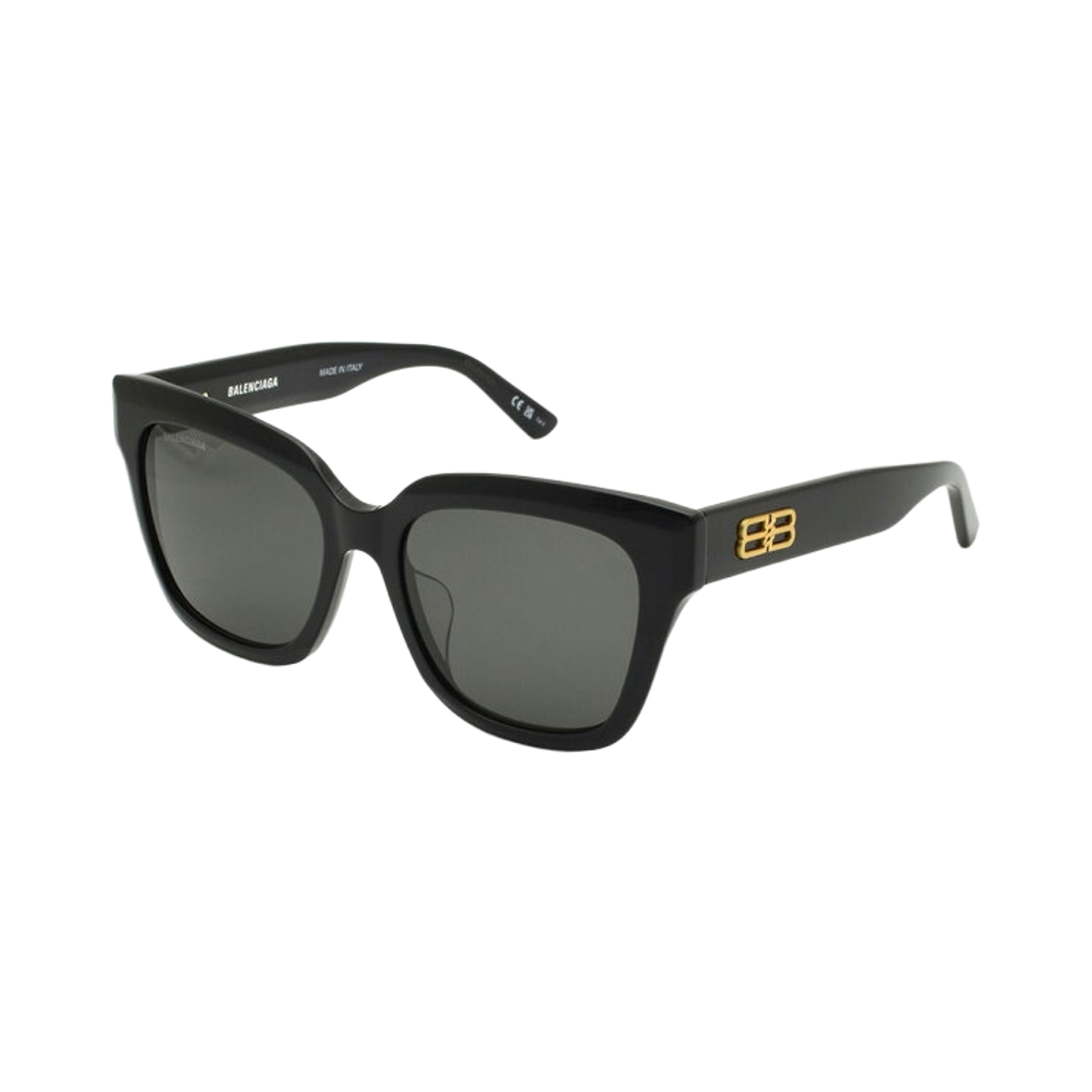 BB0237SA001 Balenciaga Square Frame Sunglasses Black Grey