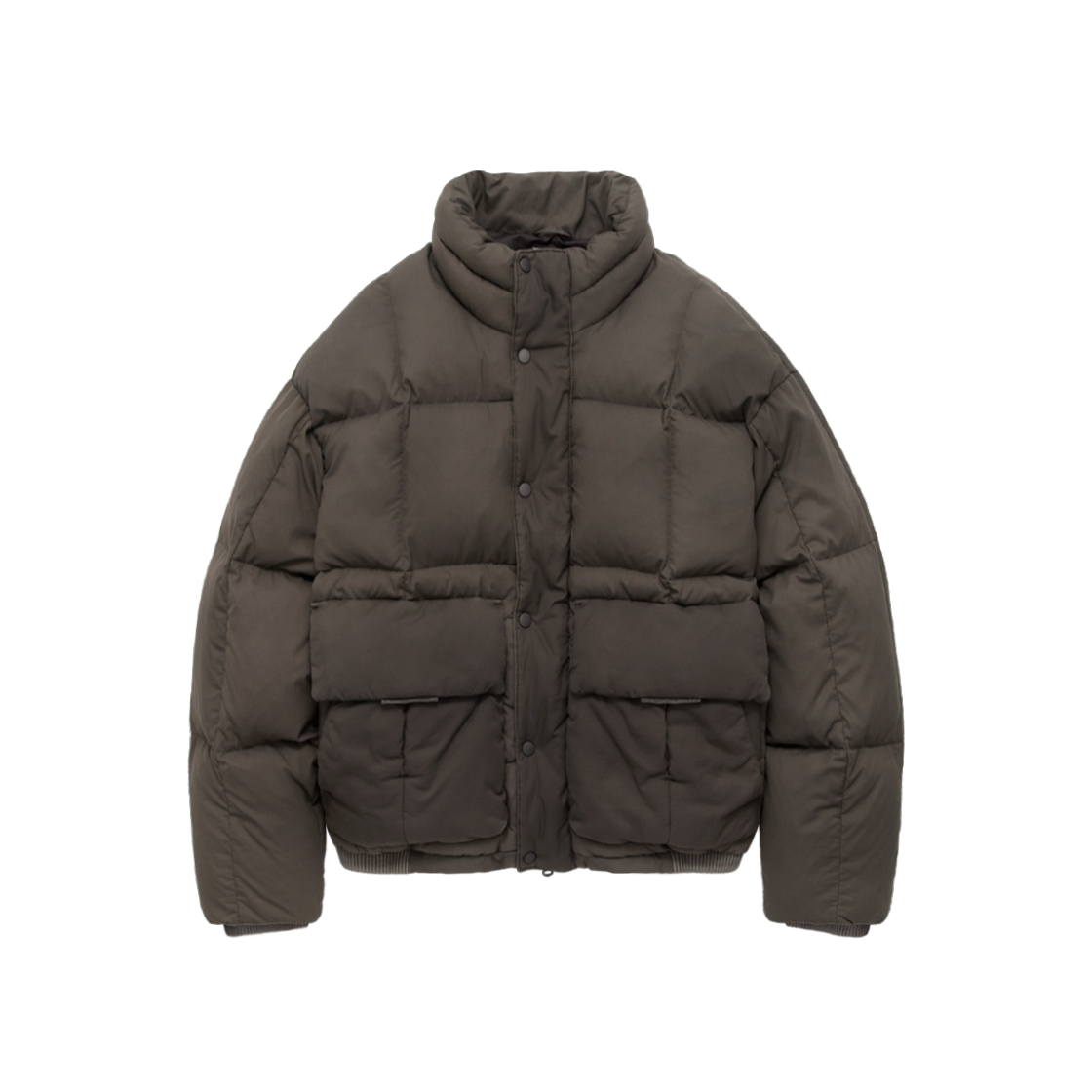 폴리테루 볼륨 다운 푸퍼 자켓 모카(Polyteru Volume Down Puffer Jacket Mocha)