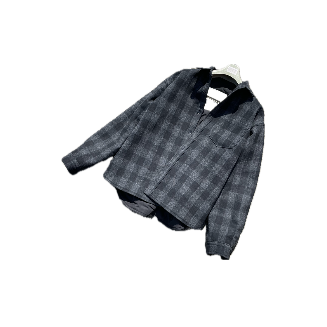 IW-043 INSSENSE Large Fit Melton Wool Padded Shirts