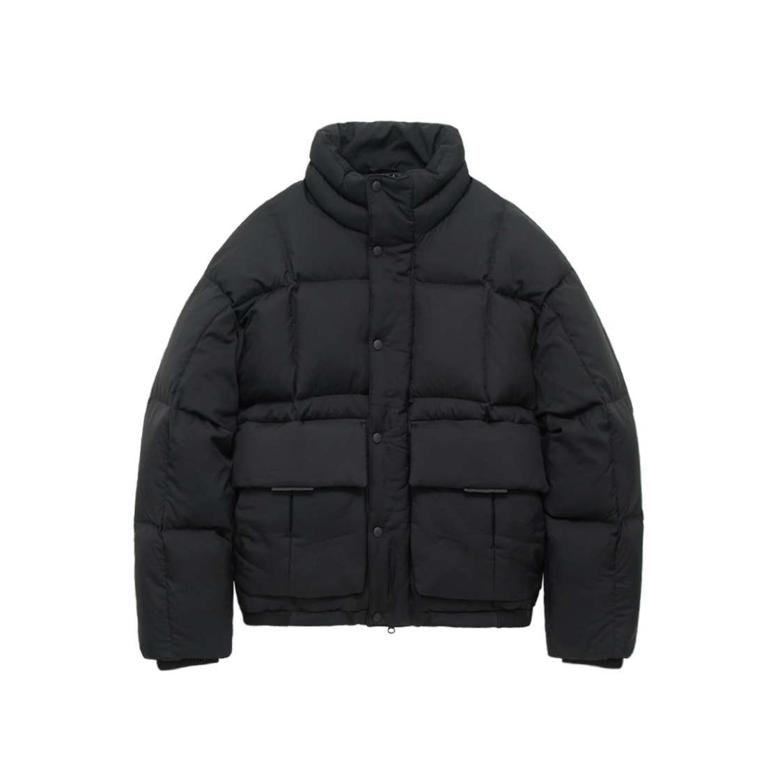 폴리테루 볼륨 다운 푸퍼 자켓 블랙(Polyteru Volume Down Puffer Jacket Black)