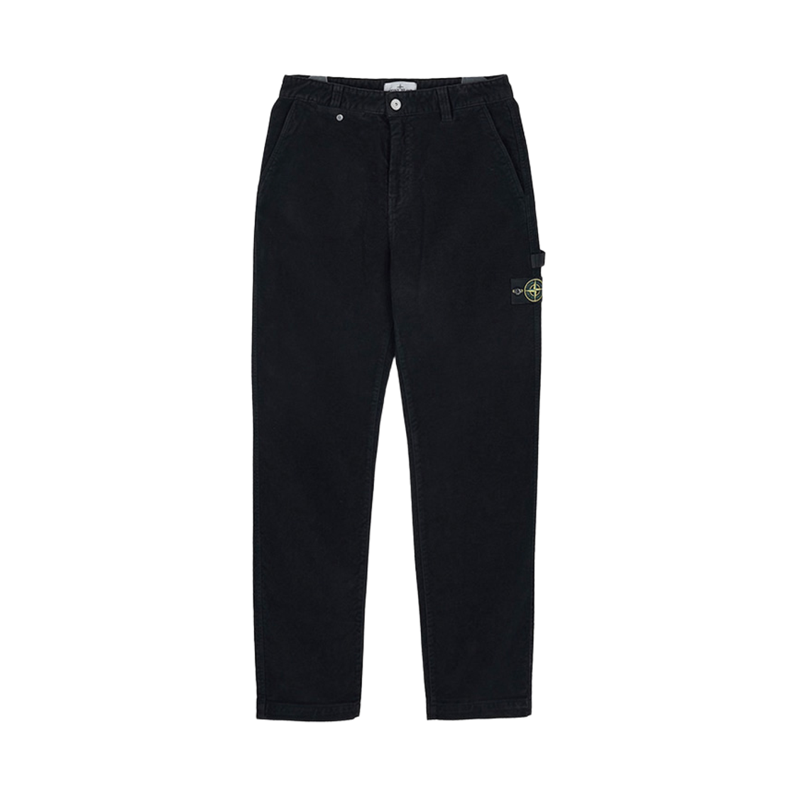 K2S1531000-23S0228-V0029 Stone Island 3100023 Cotton Moleskin TC Loose Fit Trousers with Multiple Pockets Black - 25FW