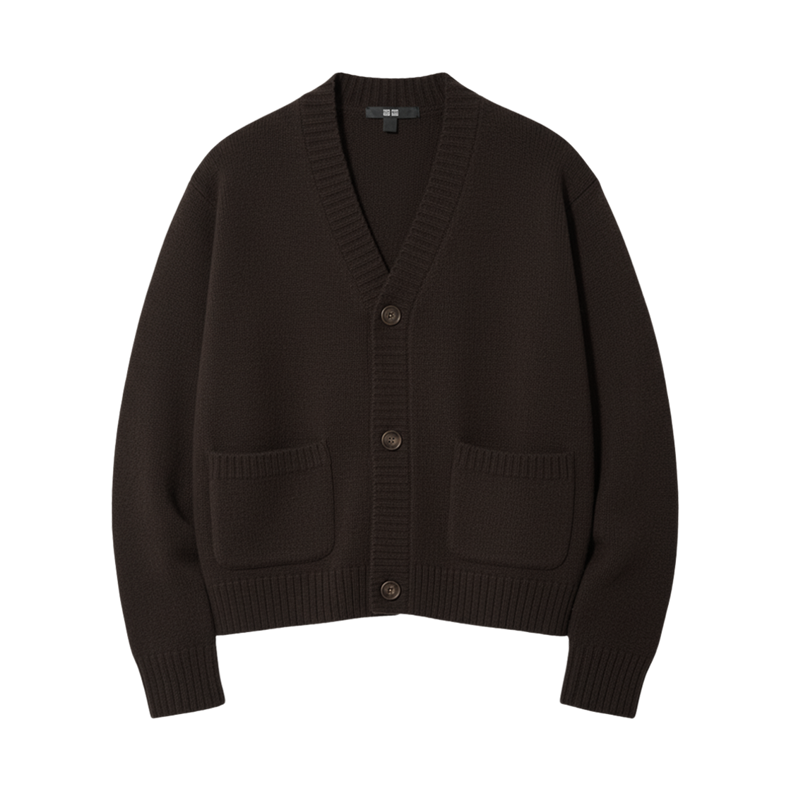 유니클로 수플레얀 숏 니트 가디건 다크 브라운 - JP(Uniqlo Souffle Yarn Short Knit Cardigan Dark Brown - JP)