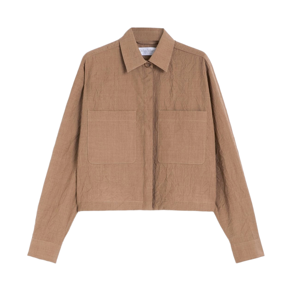 RICORDO-005 (W) Max Mara Ricordo Wool Shirt Hazelnut Brown