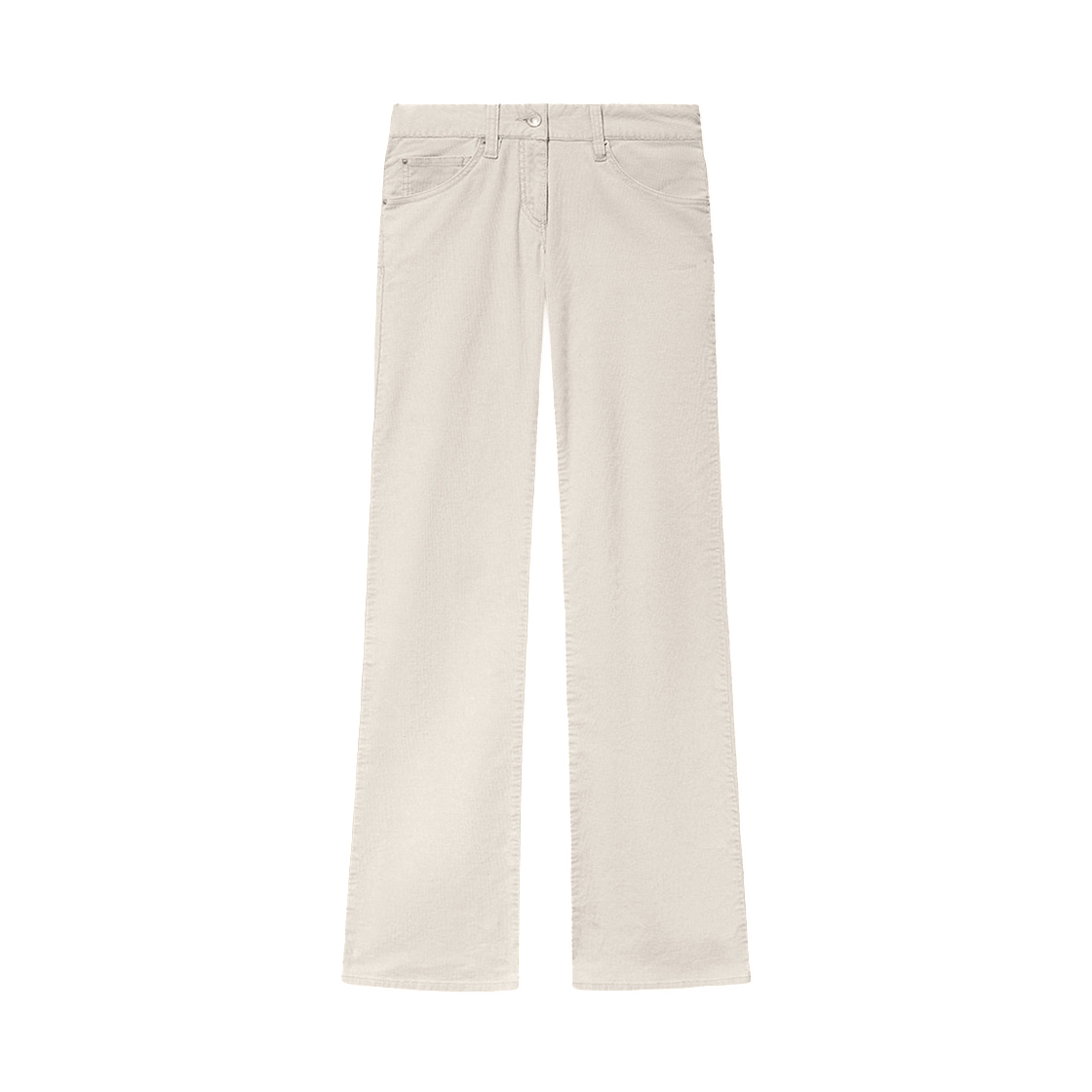 (W) 이자벨 마랑 켈리 페이디드 코듀로이 부츠컷 팬츠 에크루 - 26SS((W) Isabel Marant Kelly Faded Corduroy Bootcut Pants Ecru - 26SS)