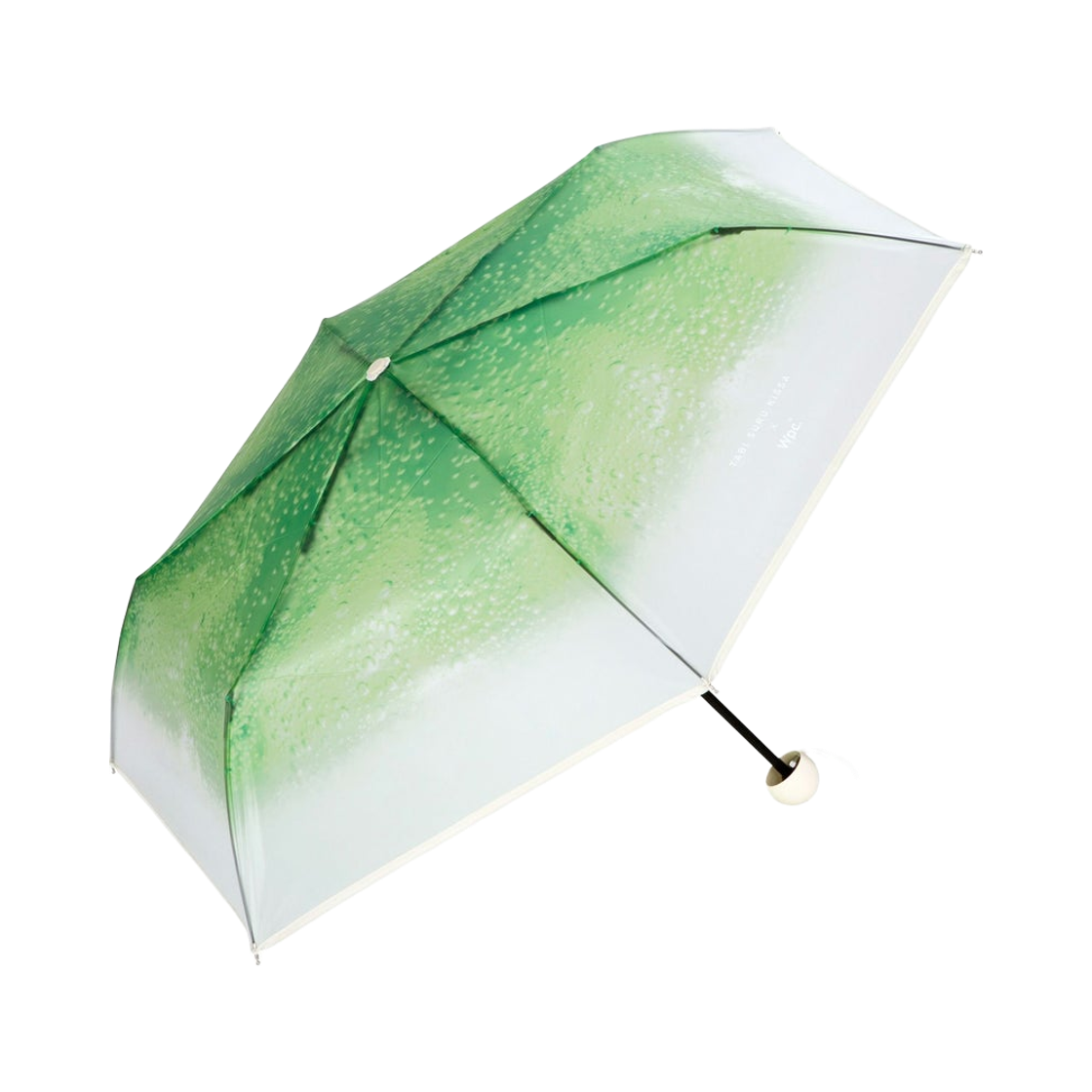 WPC x 타비 스루 킷사 크림 소다 폴딩 파라솔 그린(WPC x Tabi Suru Kissa Cream Soda Folding Parasol Green) - 2