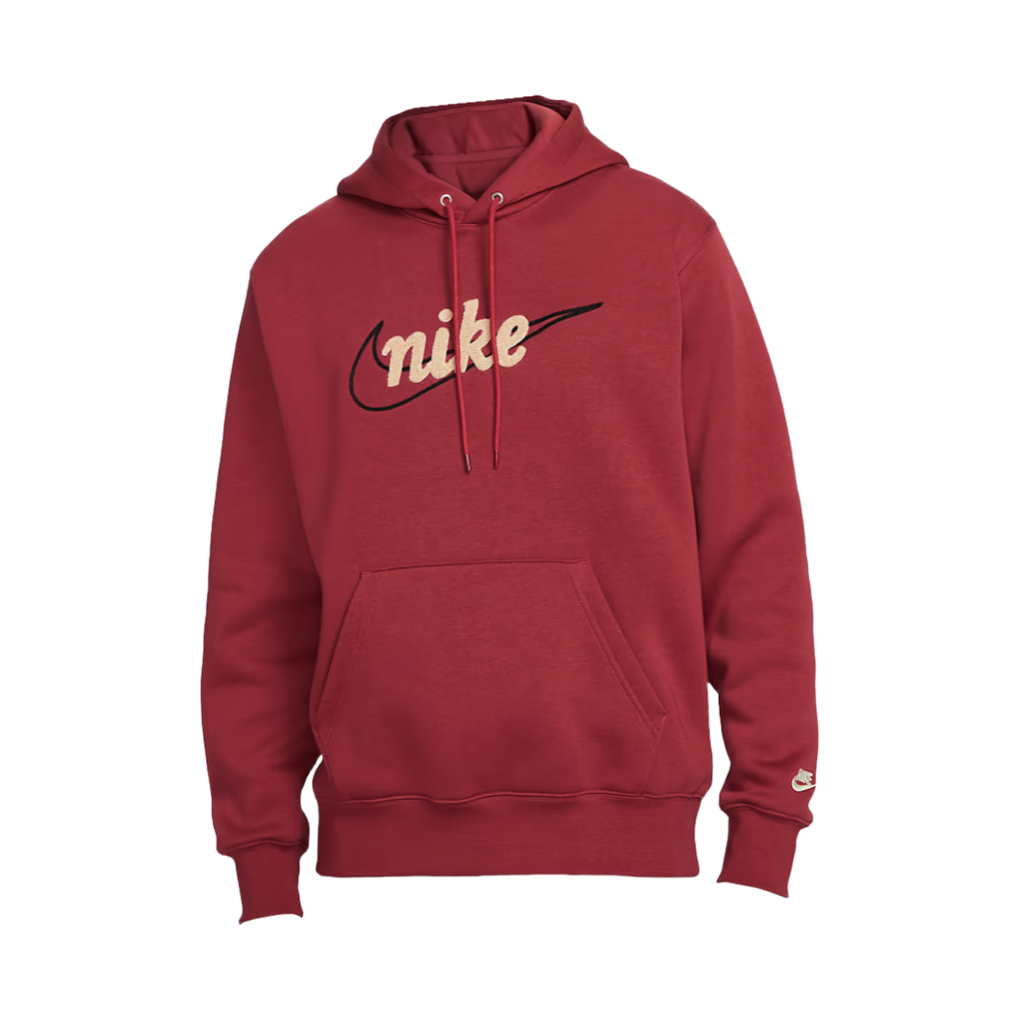 IF0686-613 Nike NSW Club Fleece Hoodie Team Crimson Light Khaki - Asia