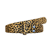 Undermycar Calf Hair Module Belt Strap Yellow Cheetah
