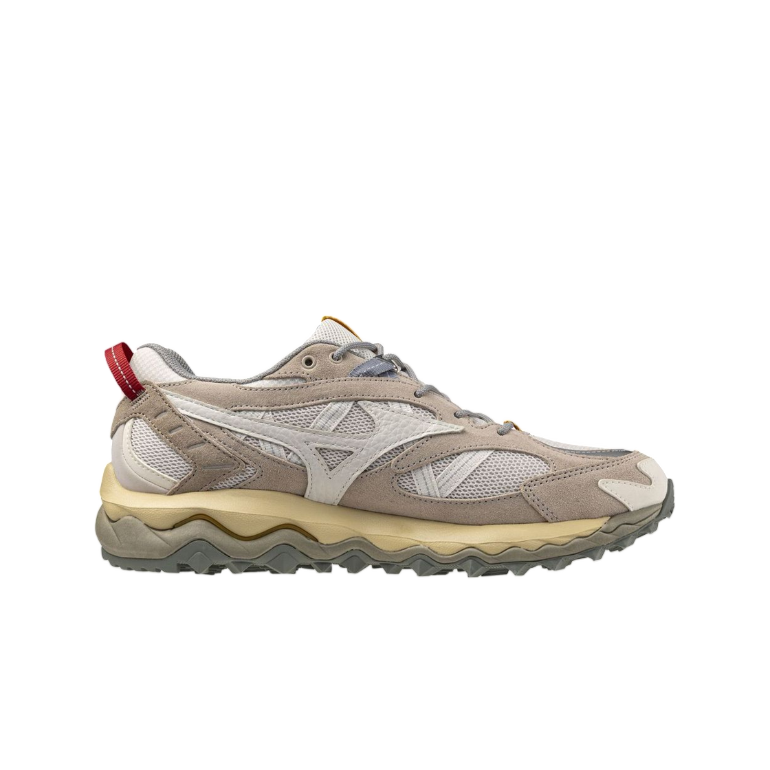 D1GA251302 Mizuno Wave Mujin TL Wind Chime Snow White Vintage Khaki