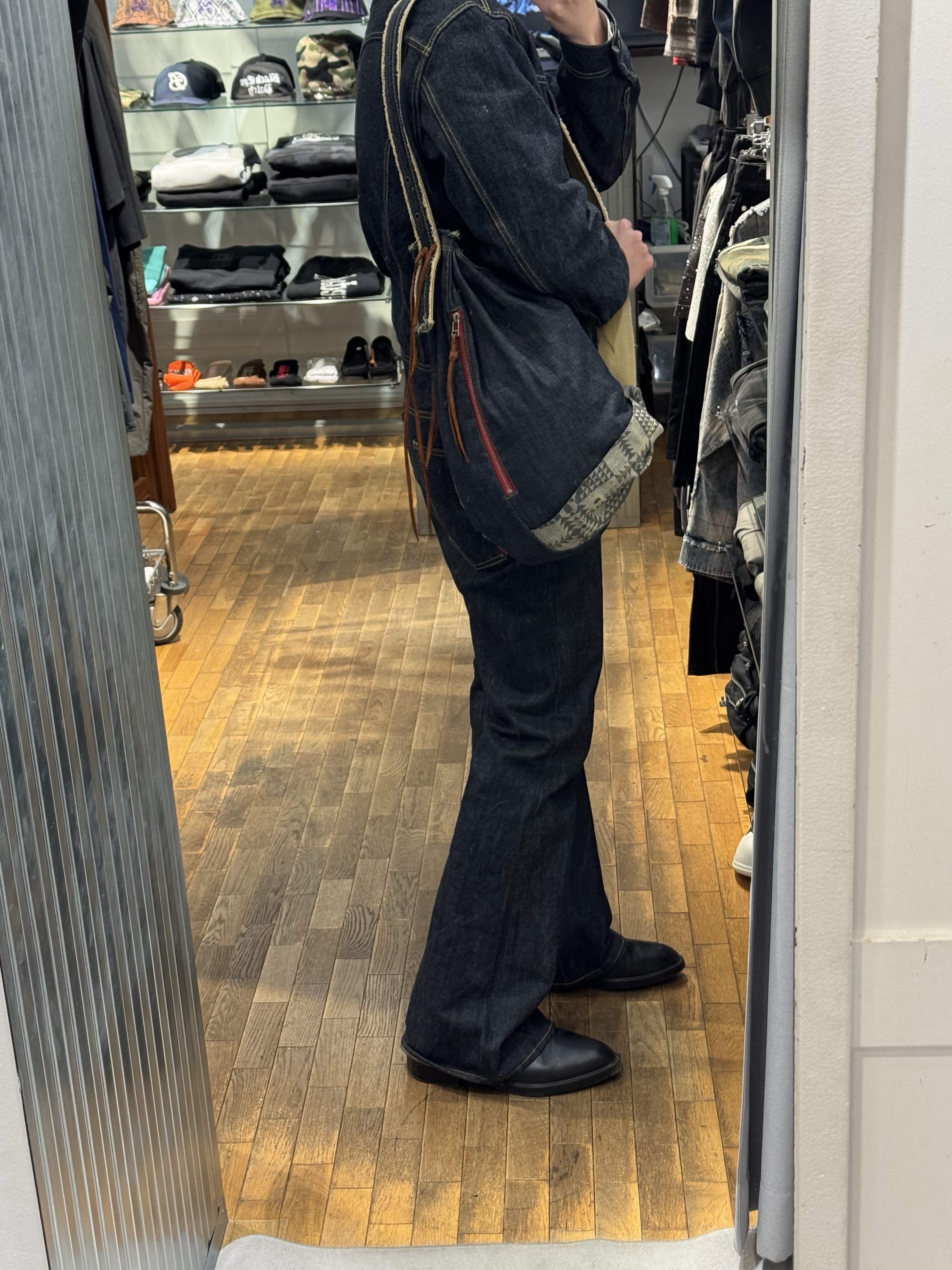 Kapital Denim Westerner Regular 14 oz. Indigo H/E, Kapital 14 oz. Denim 5P Okabellbo Indigo (O/W) 착용 스타일 - 3