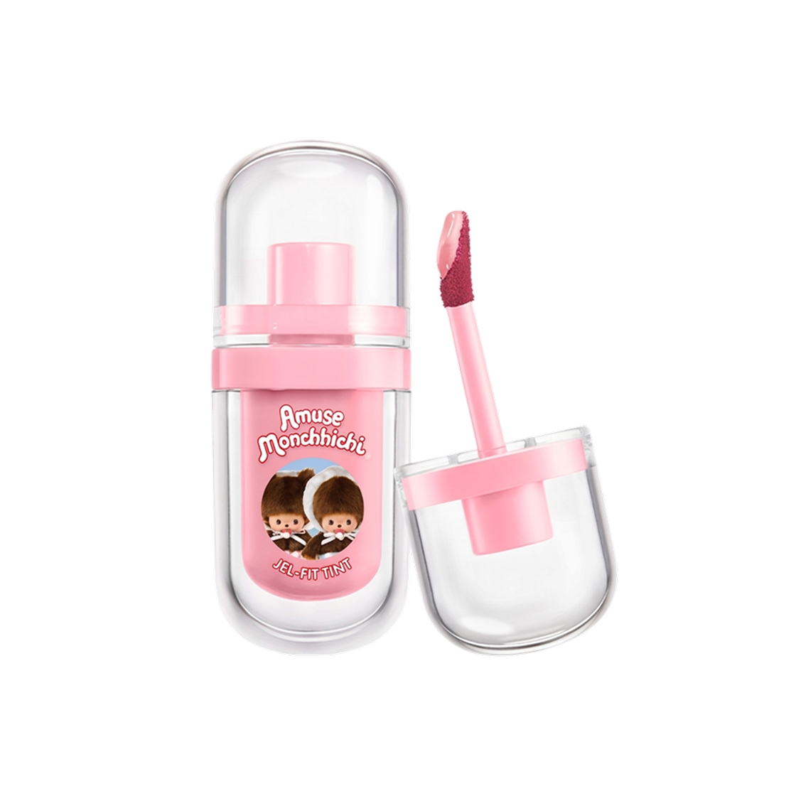 어뮤즈 x 몬치치 젤핏 틴트 01 복숭아 젤리(Amuse x Monchhichi Jel-Fit Tint 01 Peach Jelly)