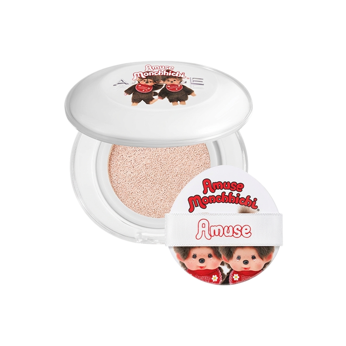 어뮤즈 x 몬치치 0.5 페어 세라믹 스킨 퍼펙터 쿠션(Amuse x Monchhichi 0.5 Fair Ceramic Skin Perfector Cushion)