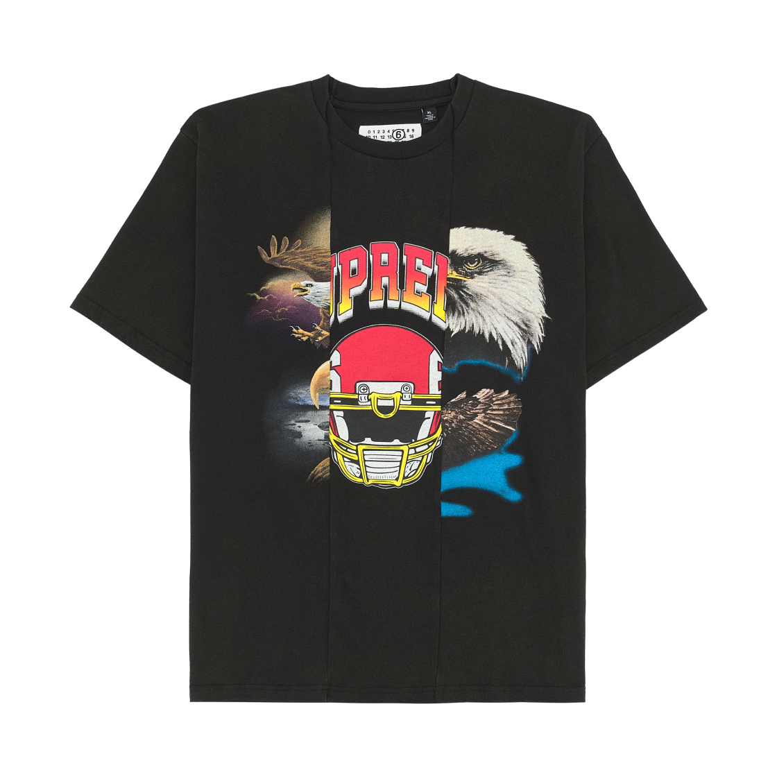 슈프림 x MM6 메종 마르지엘라 스플릿 숏슬리브 탑 블랙 - 26SS(Supreme x MM6 Maison Margiela Split S/S Top Black - 26SS)