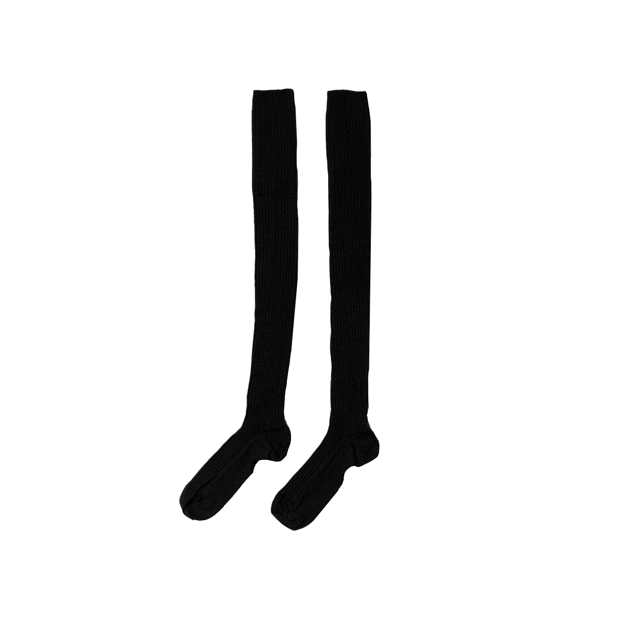 베이스레인지 우먼 오버니 삭스 블랙 - 26SS(Baserange Women Overknee Socks Black - 26SS)