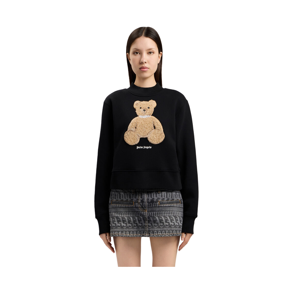 팜엔젤스 베어 피티드 크루 - 블랙 브라운(Palm Angels Bear Fitted Crew - Black Brown) - 2