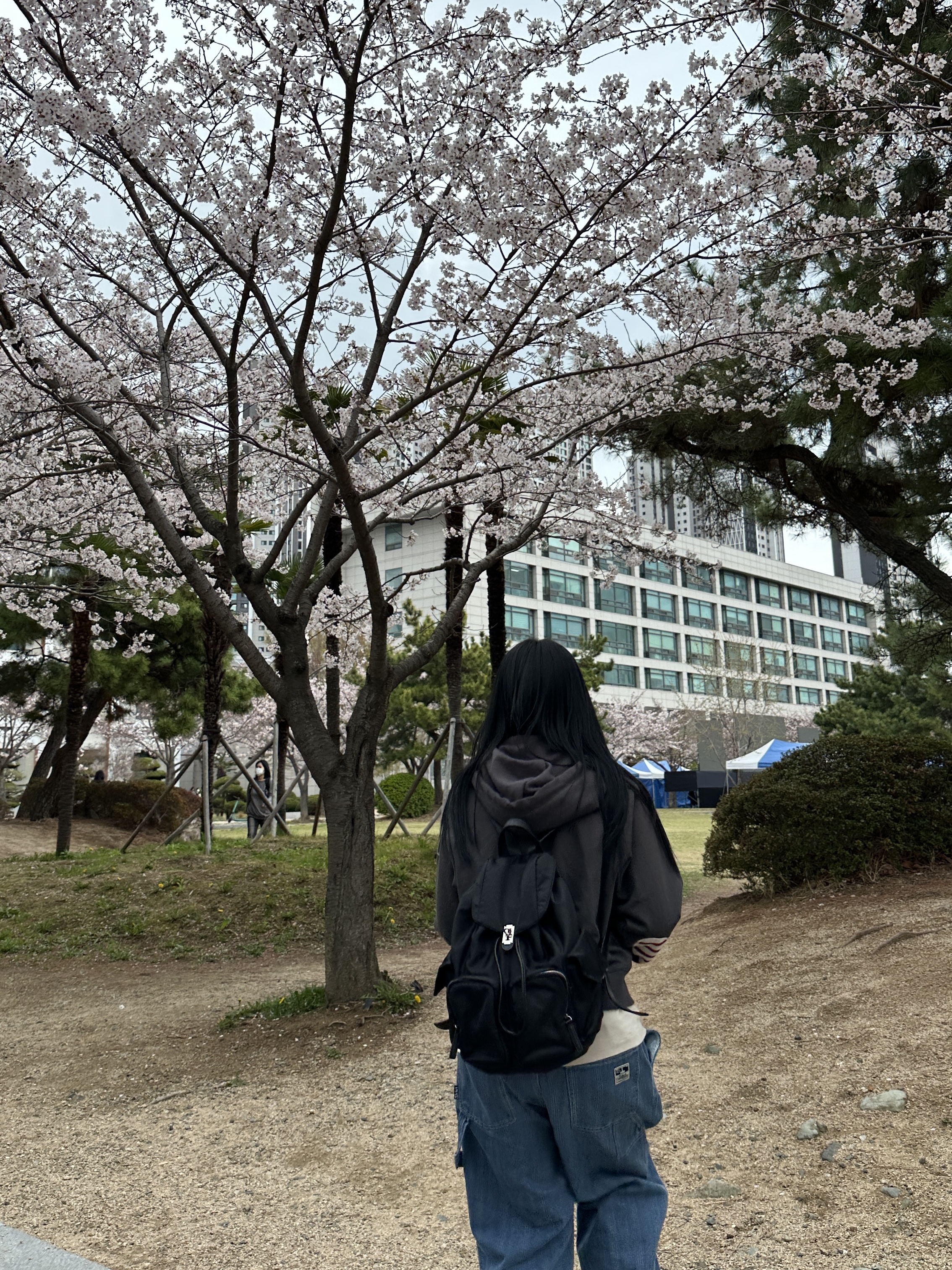 Saint James Bon Bon Petit Hoodie Zip-Up CHC, vunque Hey Double Pocket Backpack M Black 착용 스타일 - 6