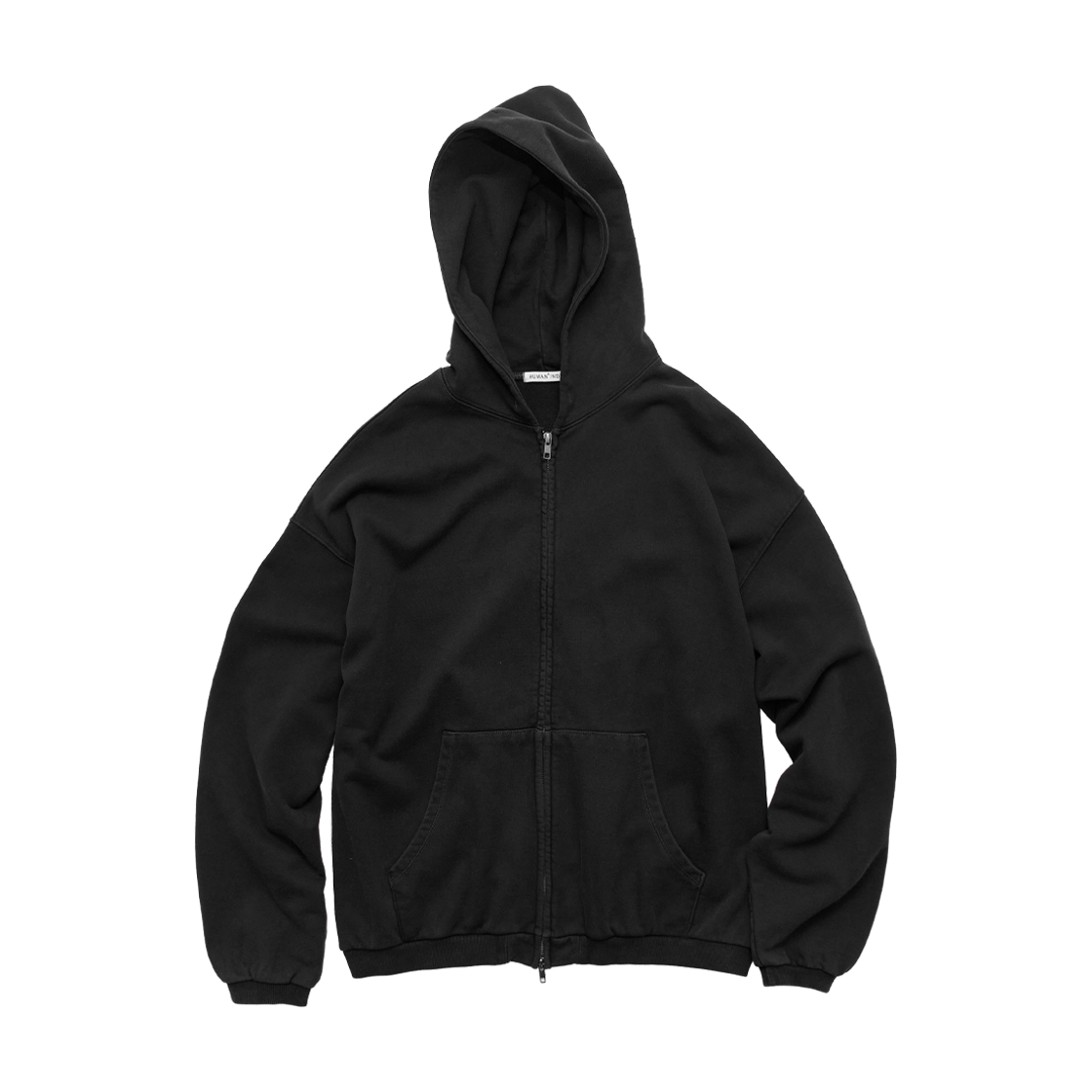 폴리테루 휴먼인덱스 휴먼 오버다이드 집 후디 차콜