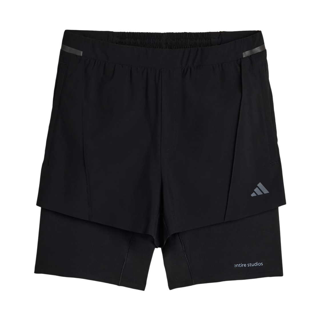 아디다스 x 엔타이어 스튜디오 D4T 트레이닝 투인원 쇼츠 블랙 - KR 사이즈(Adidas x Entire Studios D4T Training 2-in-1 Shorts Black - KR Sizing) - 1