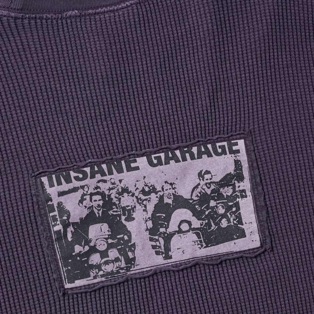 인세인개러지 그래픽 패치 와플 롱슬리브 - 퍼플(INSANE GARAGE Graphic Patch Waffle Long Slv_Purple) - 6