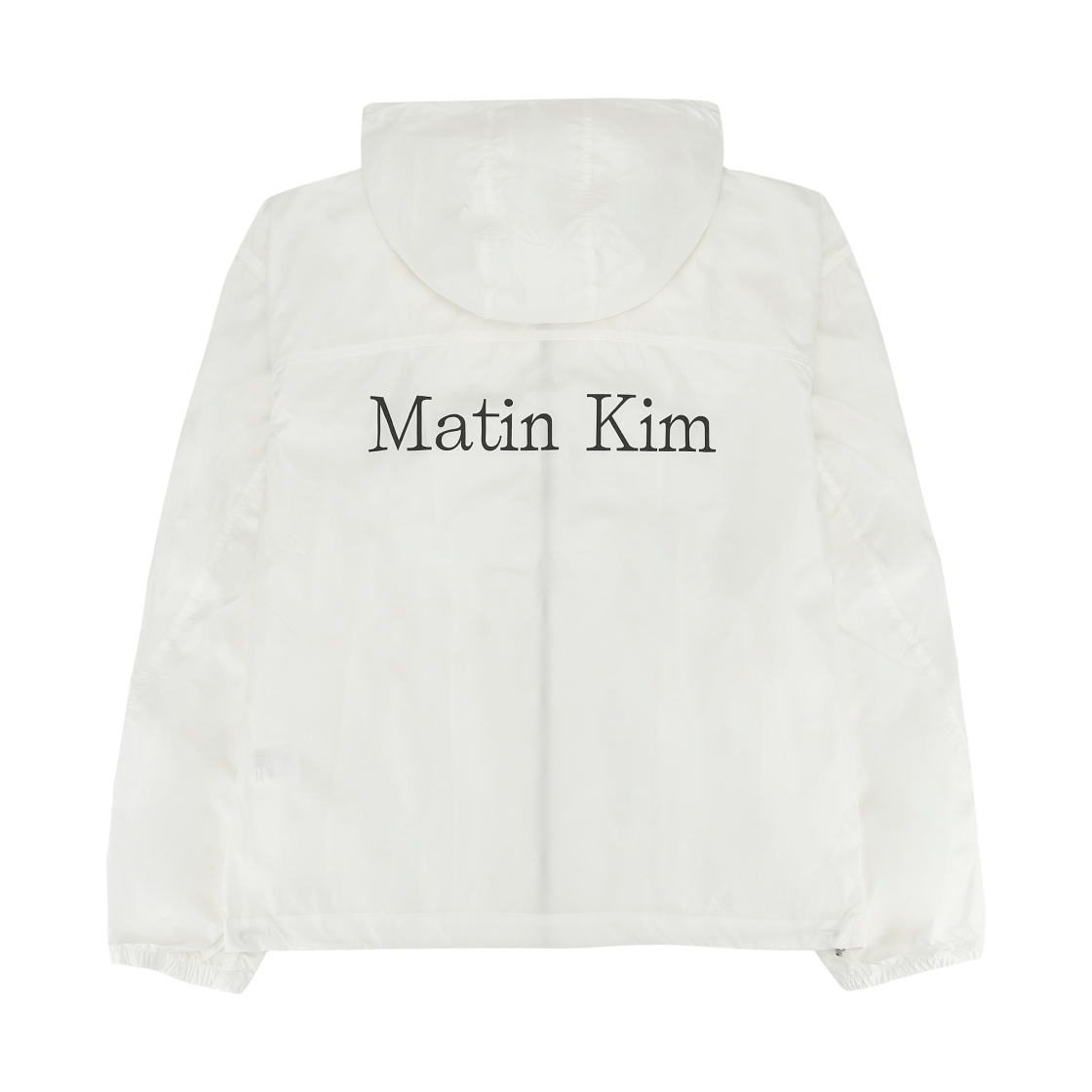 마뗑킴 마뗑 하이 넥 후디 코팅 점퍼 아이보리(Matin Kim Matin High Neck Hoody Coating Jumper Ivory) - 2