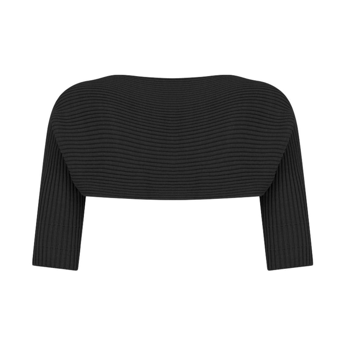 쥬키프 모달 코튼 반팔 가디건 블랙(Juukiff Half Sleeve Cardigan In Modal Cotton Black) - 3