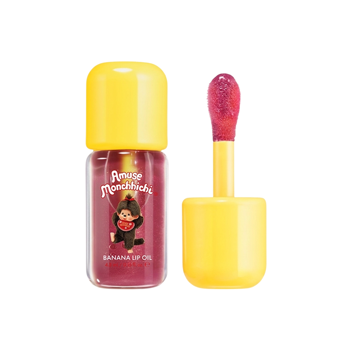 어뮤즈 x 몬치치 바나나 립 오일 06 로즈 소르베(Amuse x Monchhichi Banana Lip Oil 06 Rose Sorbet) - 1