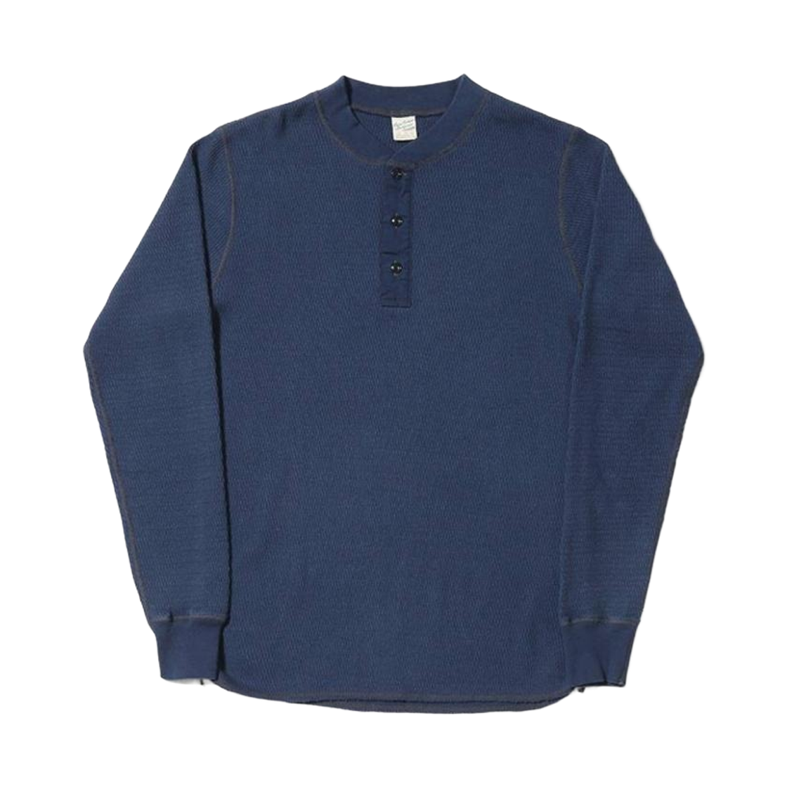 버즈 릭슨 써멀 헨리넥 티셔츠 네이비(Buzz Rickson's Thermal Henley Neck T-Shirt Navy)