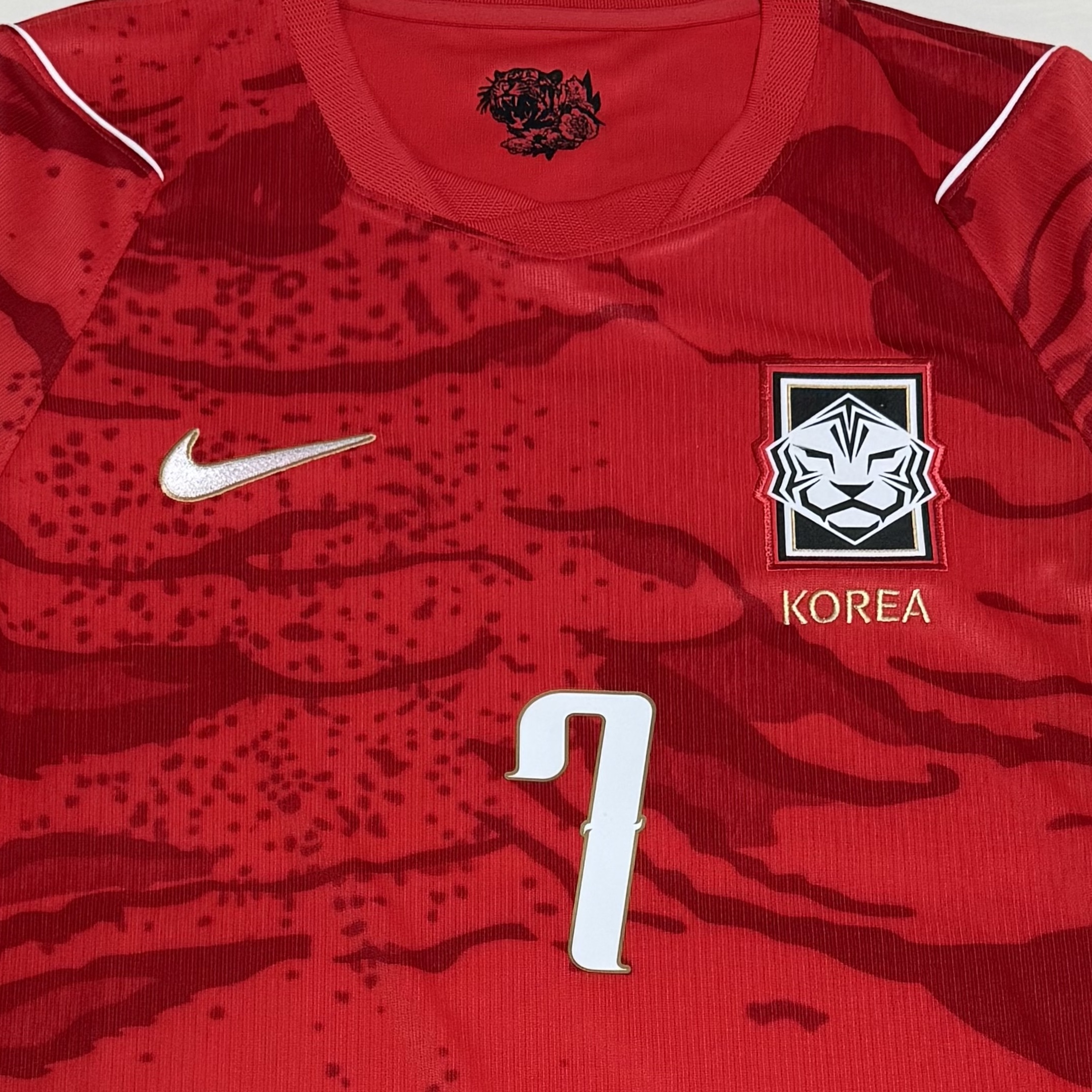 Nike Korea 2026 Stadium Home Dri-Fit Soccer Replica Jersey Global Red Black (Non Marking Ver.) 착용 스타일 - 2