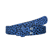 Undermycar Calf Hair Module Belt Strap Blue Cheetah