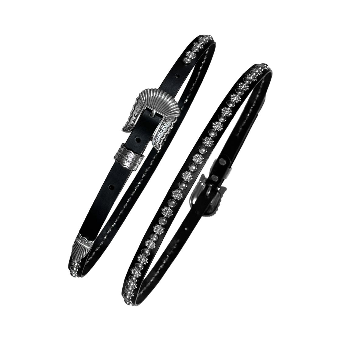 더트냅 라운드 플라워 스터드 벨트(DIRT NAP Round Flower Stud Belt)