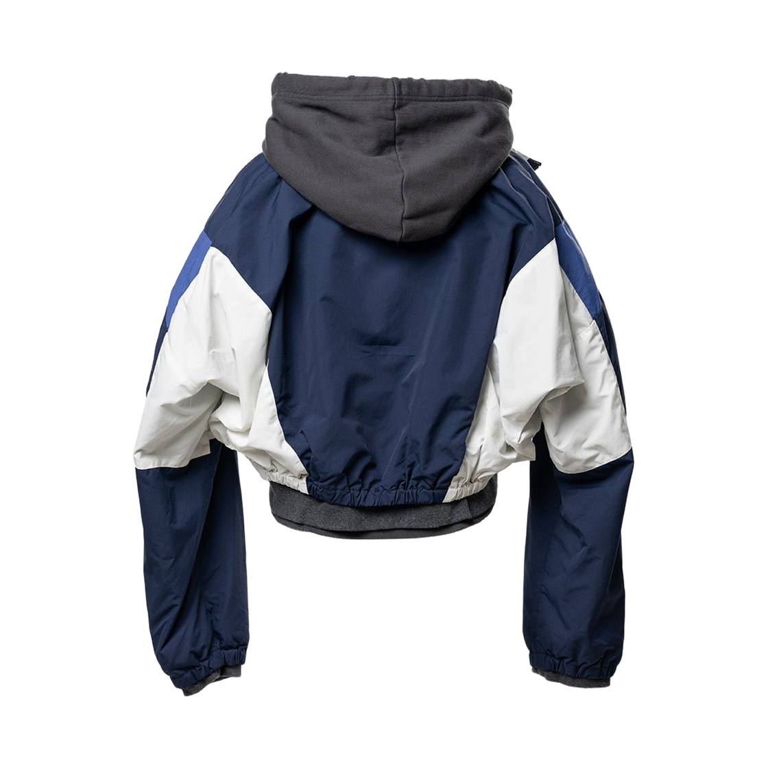 (W) 메종 미하라 야스히로 트리플 레이어드 나일론 집업 자켓 네이비((W) Maison Mihara Yasuhiro Triple Layered Nylon Zip Up Jacket Navy) - 2