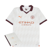 Puma Manchester City 2023/24 Away Authentic Jersey Puma White Aubergine - Gift Box Package (Non Marking Ver.)