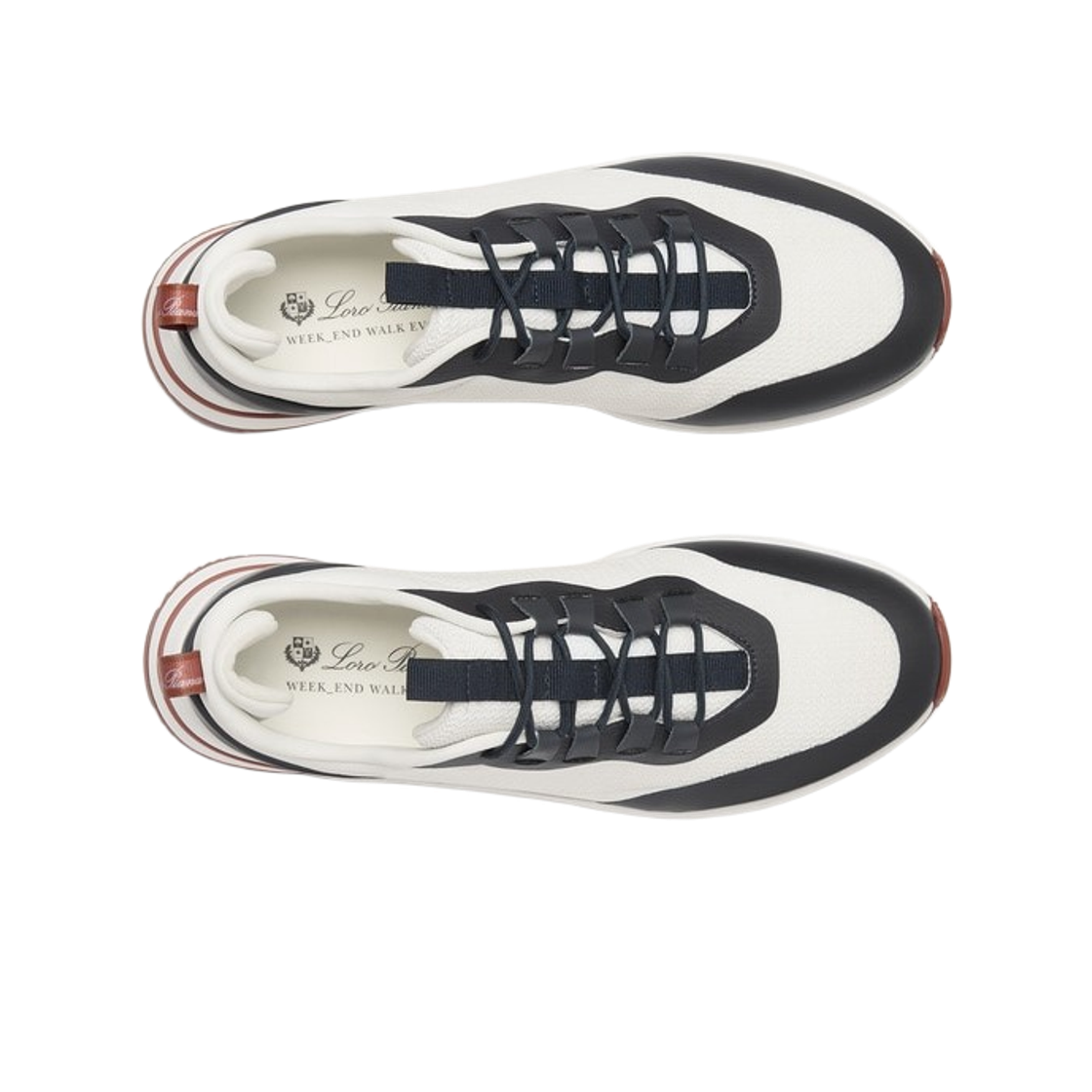 로로 피아나 위켄드 워크 스니커즈 화이트 씨(Loro Piana Week-End Walk Sneakers White Sea) - 2