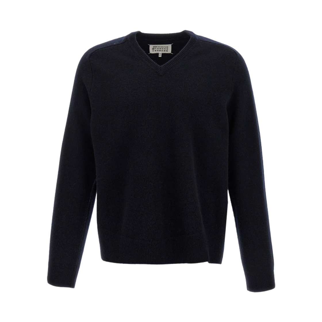 메종 마르지엘라 브이넥 울 스웨터 네이비(Maison Margiela V-Neck Wool Sweater Navy)